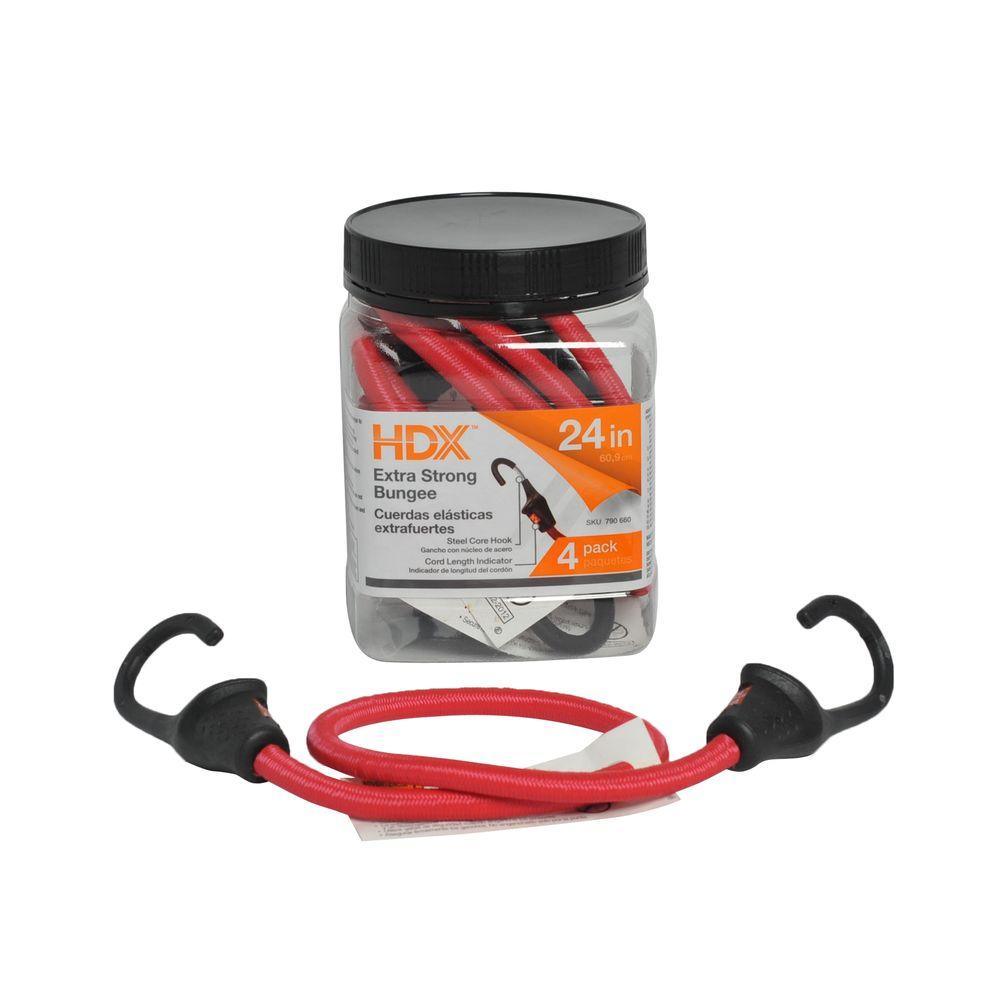 24 in. Super Duty Bungee Cords (4-Pack) - Super Arbor