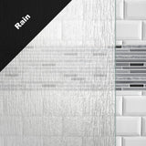 Simplicity 60 x 58-3/4 in. Frameless Contemporary Sliding Bathtub Door in Nickel with Rain Glass - Super Arbor