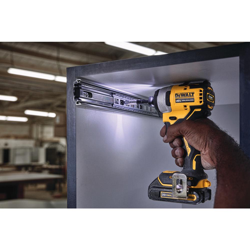 ATOMIC 20-Volt MAX Li-Ion Brushless Cordless Compact 1/4 in. Impact Driver w/Bonus 20-V Li-Ion Battery 2.0Ah (2-Pack) - Super Arbor