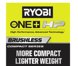 RYOBI ONE+ HP 18V Brushless Cordless Compact 2-Tool Combo Kit with 3/8 in. Right Angle Drill and Cut-Off Tool (Tools Only)