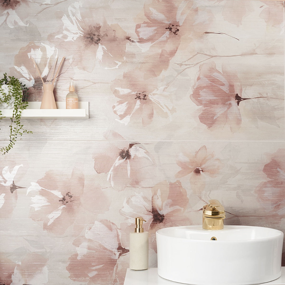 Monet Poetica Pink 24x48 Matte Porcelain Tile - Lux Tile