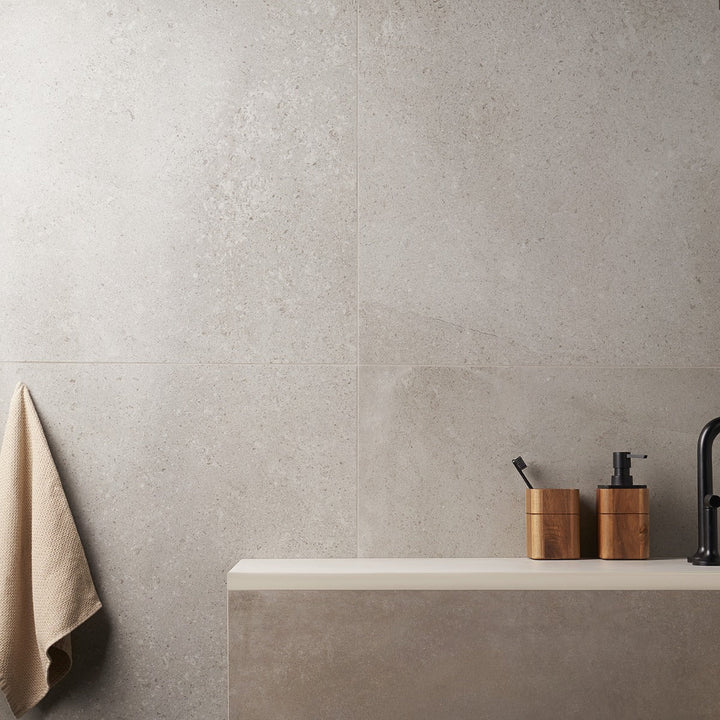 Tilebar New Rock Fumo Light Gray 24x24 Matte Porcelain Tile