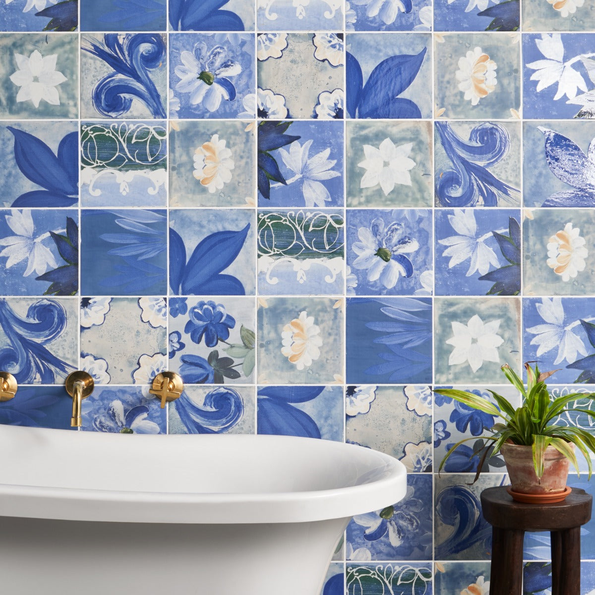 Angela Harris Wilder Portofina Decor 8x8 Matte Porcelain Tile