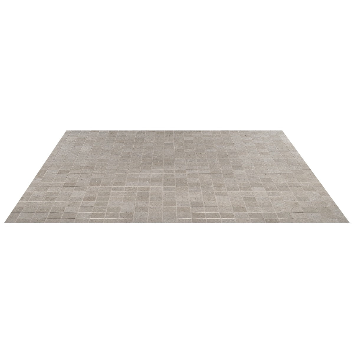 Lux Tile New Rock Fumo Light Gray 2x2 Matte Porcelain Mosaic Tile