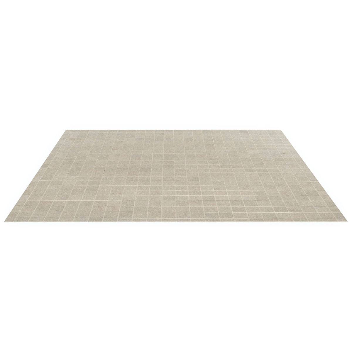 Acadia Linen White 2x2 Matte Porcelain Mosaic Tile - Durable Limestone Look