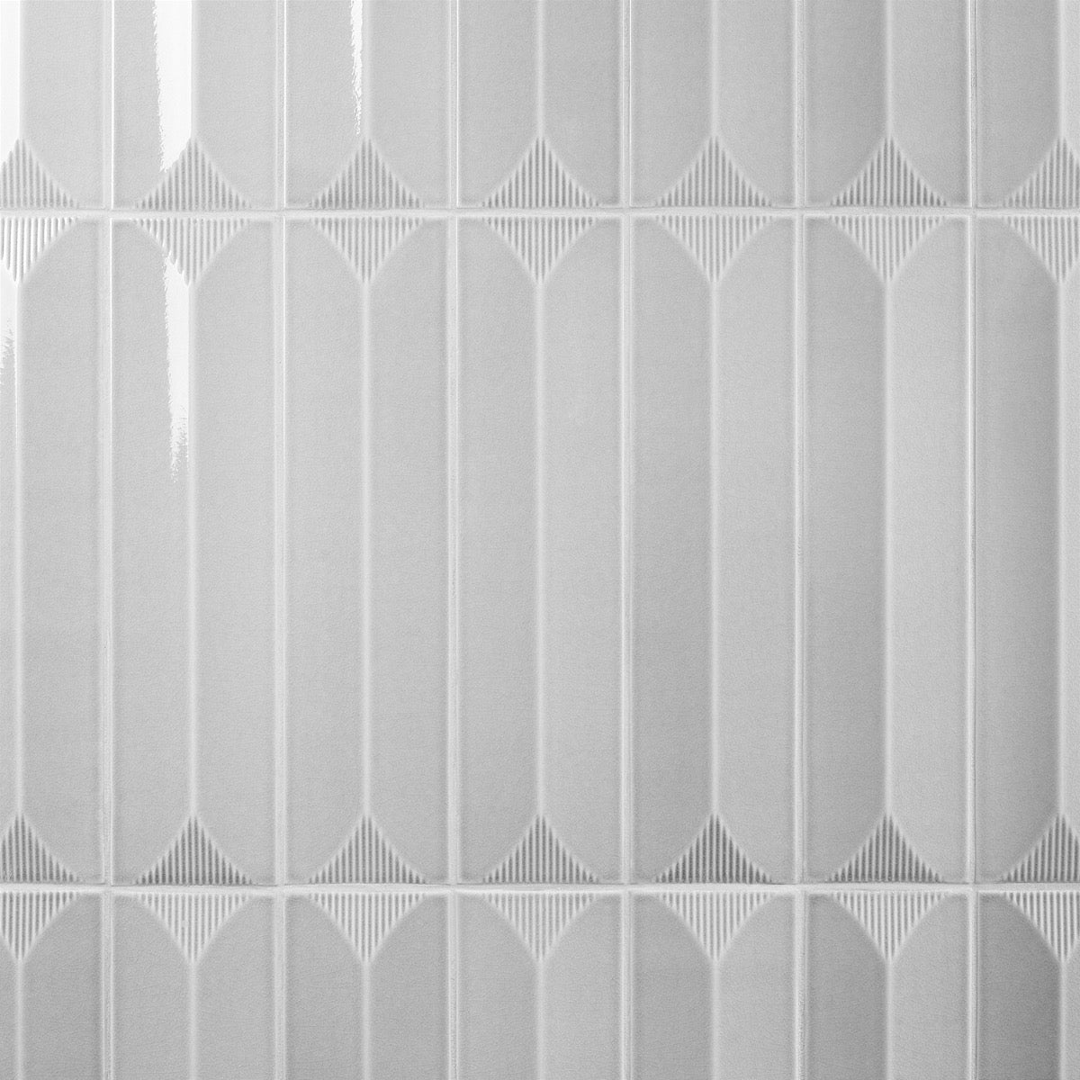 Tilebar Colorplay Inflex Gray 4.5x18 Crackled Glossy Ceramic Tile