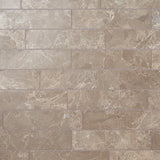 Lux Tile Marmo Perfetto Tortora Gray 4x16 Semi-Polished Porcelain Tile