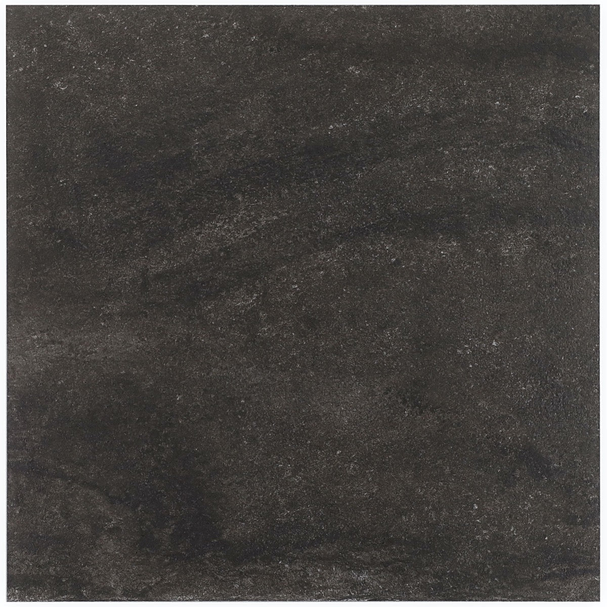 Acadia Charcoal Black 24x24 Matte Porcelain Tile - Limestone Look