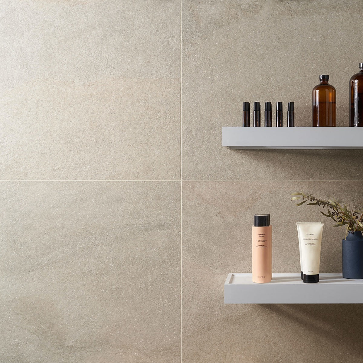 Acadia Linen White 24x24 Matte Porcelain Tile - Tilebar