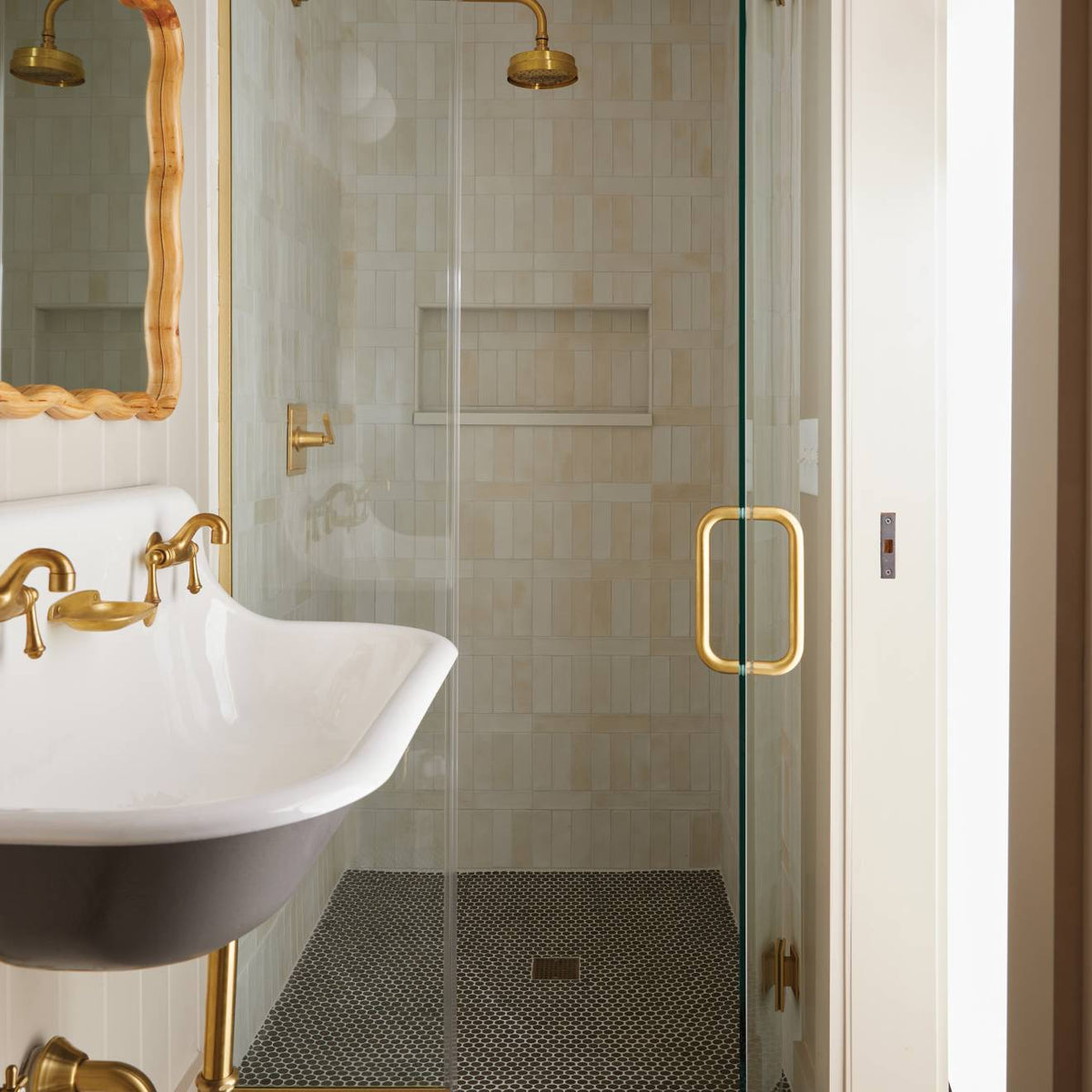 Bedrosians 360 Shale 12-in x 12-in Matte Porcelain Penny Round Floor and Wall Tile (1-sq. ft per Sheet)