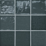 Bedrosians Marin Midnight Tide Navy Blue 4 in. x 4 in. Glossy Ceramic Subway Wall Tile, 5.49 sq. ft. per Carton