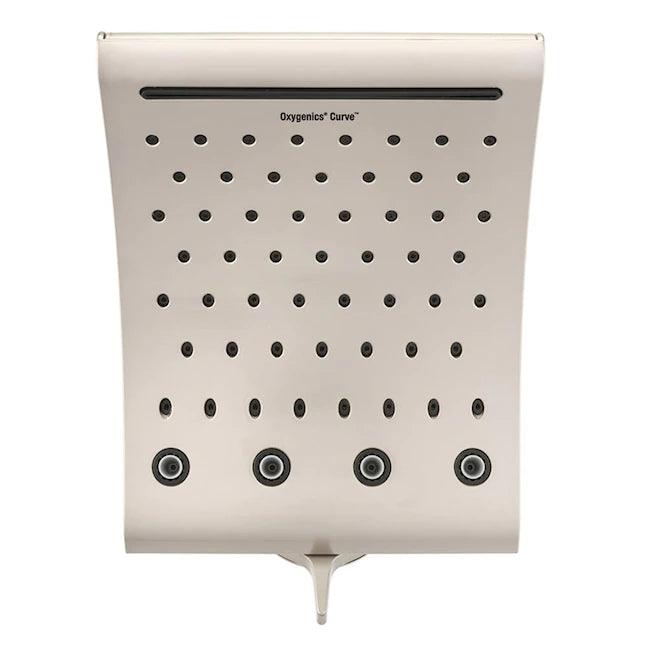 Oxygenics Curve Brushed Nickel 3-Spray Rain Shower Head