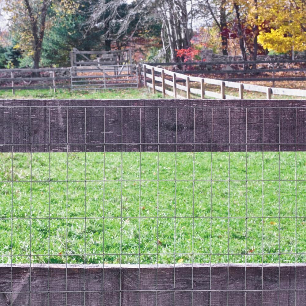 IRONRIDGE 100-Ft x 4-Ft 14-Gauge Gray Steel Welded Wire Fence