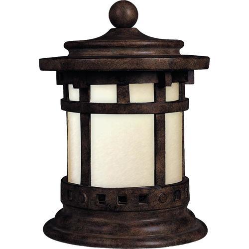 Maxim Lighting Santa Barbara LED E26 12.5-in H Sienna Hardwired LED Complete Pier-Mounted Light