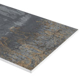 Crossville EnGarde 12-Pack Charcoal 6-in x 24-in Metallic Porcelain Stone Look Floor and Wall Tile - Super Arbor
