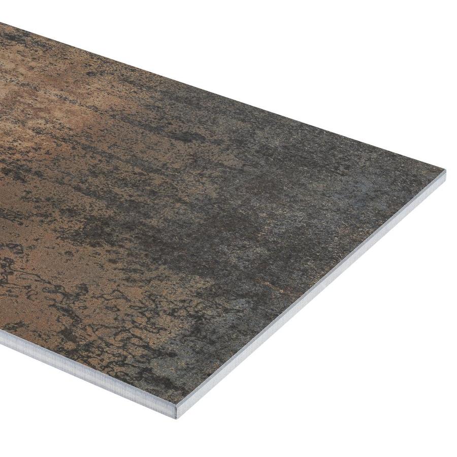 Crossville EnGarde 8-Pack Chalk 12-in x 24-in Metallic Porcelain Stone Look Floor and Wall Tile - Super Arbor