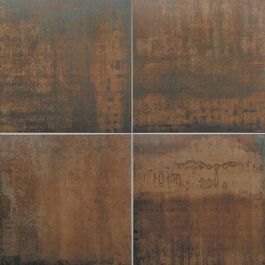 Crossville EnGarde 4-Pack Charcoal 24-in x 24-in Metallic Porcelain Stone Look Floor and Wall Tile - Super Arbor