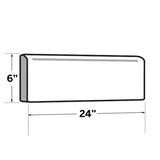 Crossville EnGarde 12-Pack Copper Porcelain Bullnose Trim Tile (6-in x 24-in) - Super Arbor