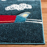 Safavieh Carousel Kids Planes 3 x 5 Navy/Ivory Indoor Kids Throw Rug