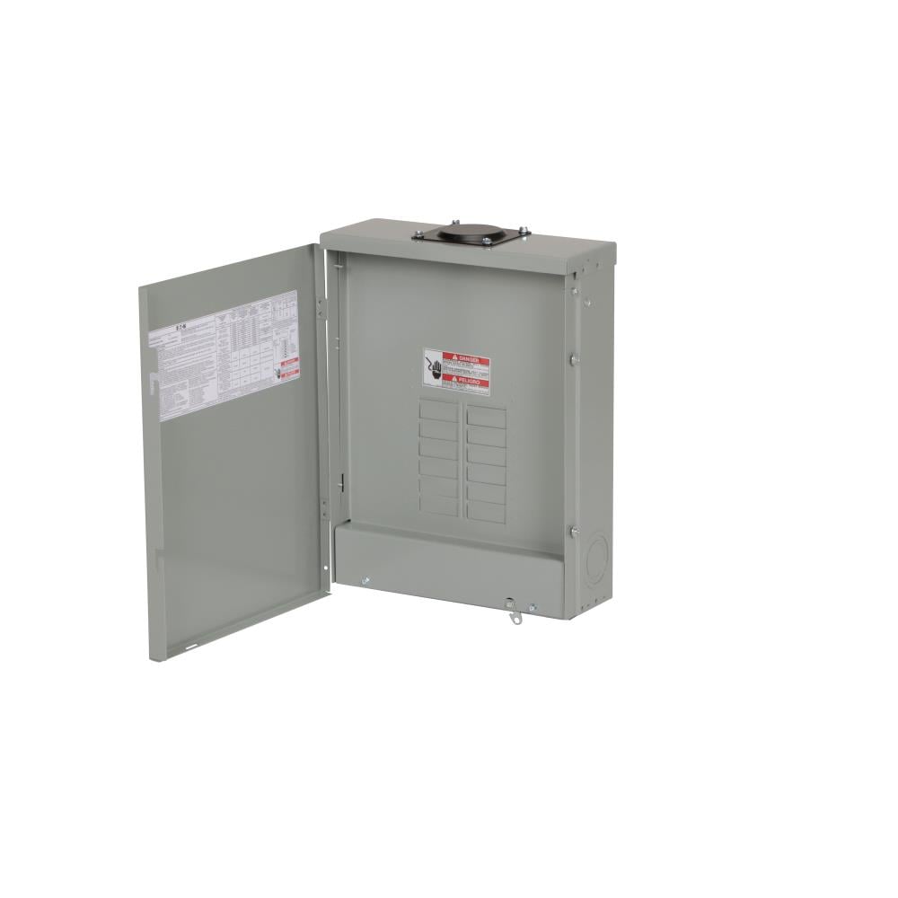 Eaton Type BR 200-Amp 12-space load center - angle view