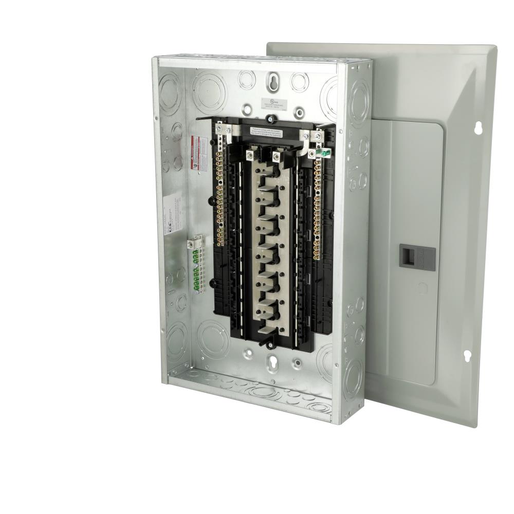 Eaton Type BR 125-Amp 24-space load center - angle view