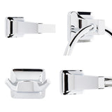 Project Source Seton 4-Piece Chrome Decorative Bathroom Hardware Set, 24-in Towel Bar