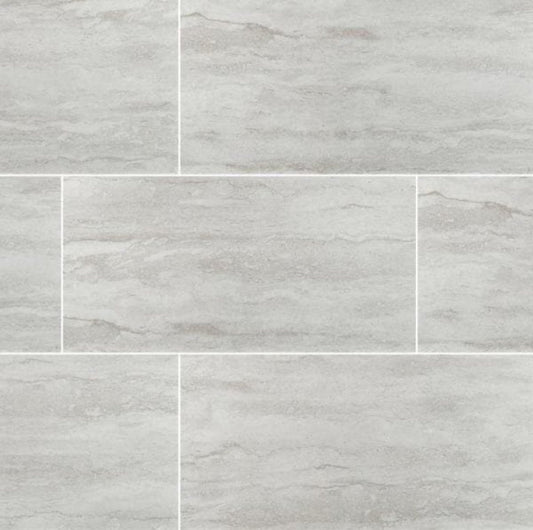 Exclusive MSI Nyon Gray 12 in. x 24 in. Polished Porcelain Floor and Wall Tile (16 sq. ft. / case)