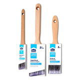 Project Source Blue Hawk 3-Pack Polyester Flat & Angled Paint Brush Set, 1-in, 2-in, 2.5-in