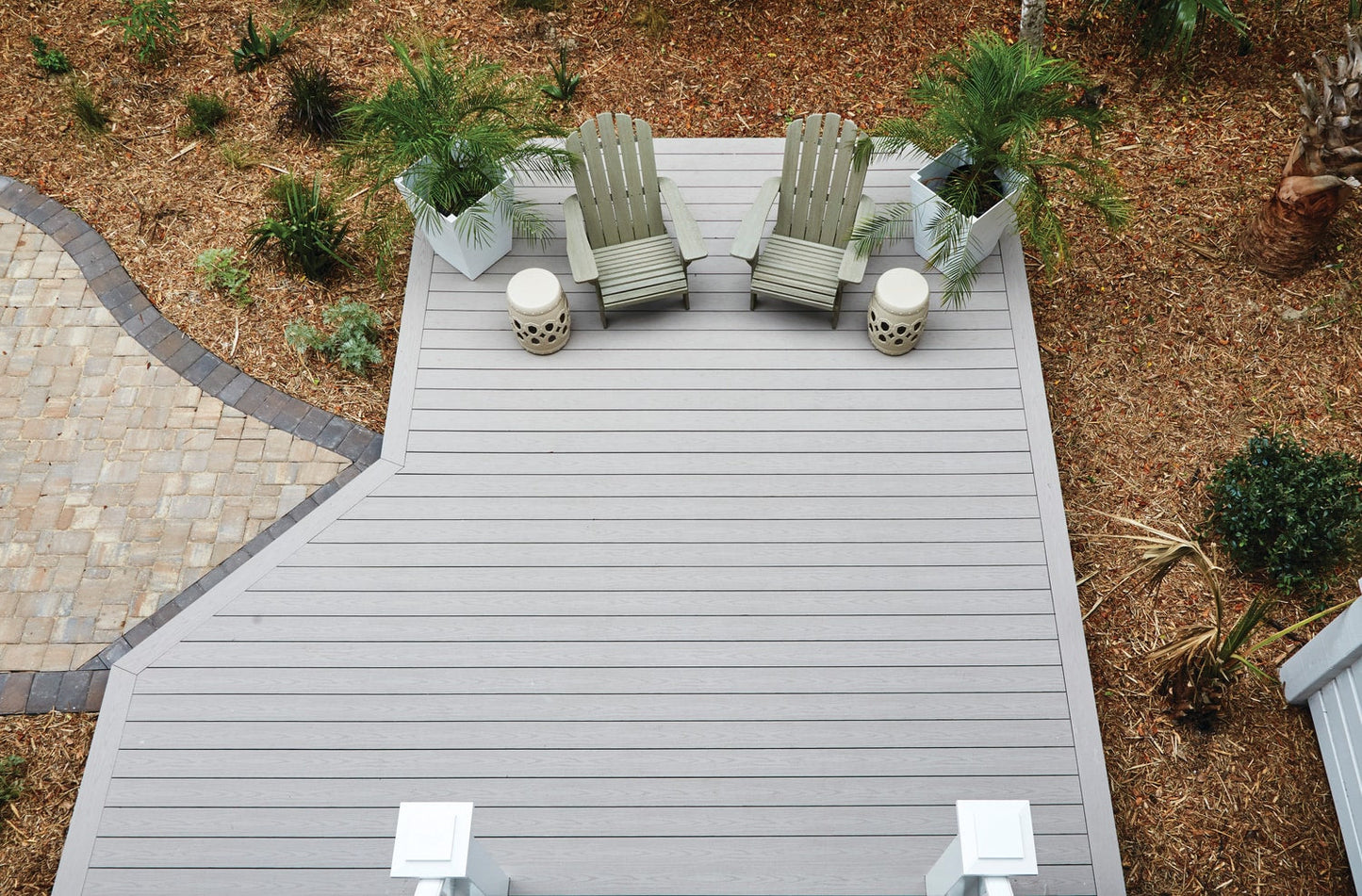 TimberTech Advanced Harvest 2-in x 6-in Slate Gray Square PVC Deck Board