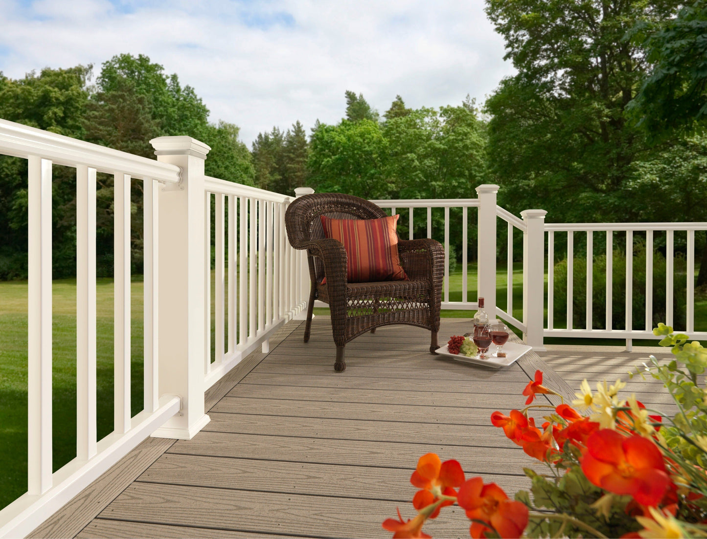 TimberTech RadianceRail Express 4-in x 4-in x 8-ft White Composite Deck Post Sleeve