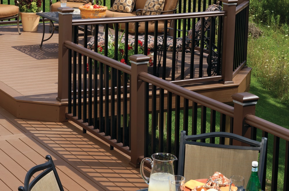 TimberTech 4-in x 4-in x 8-ft Kona Composite Deck Post Sleeve