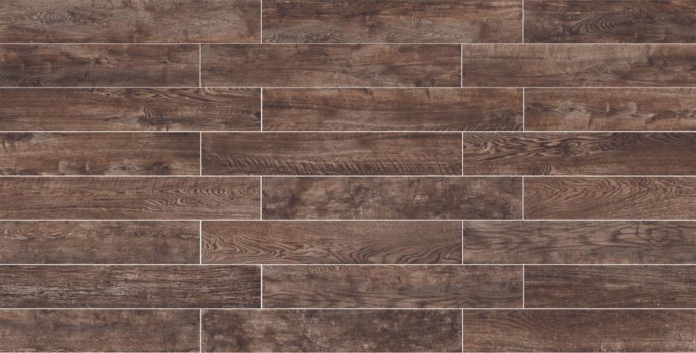 Style Selections Natural Timber Chestnut 8-in x 48-in Porcelain Wood Look Tile (Common: 8-in x 48-in; Actual: 47.4-in x 7.72-in)