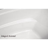 Morandi 60 in. Acrylic Left Front Drain Corner Drop-In Whirlpool Bathtub in White - Super Arbor