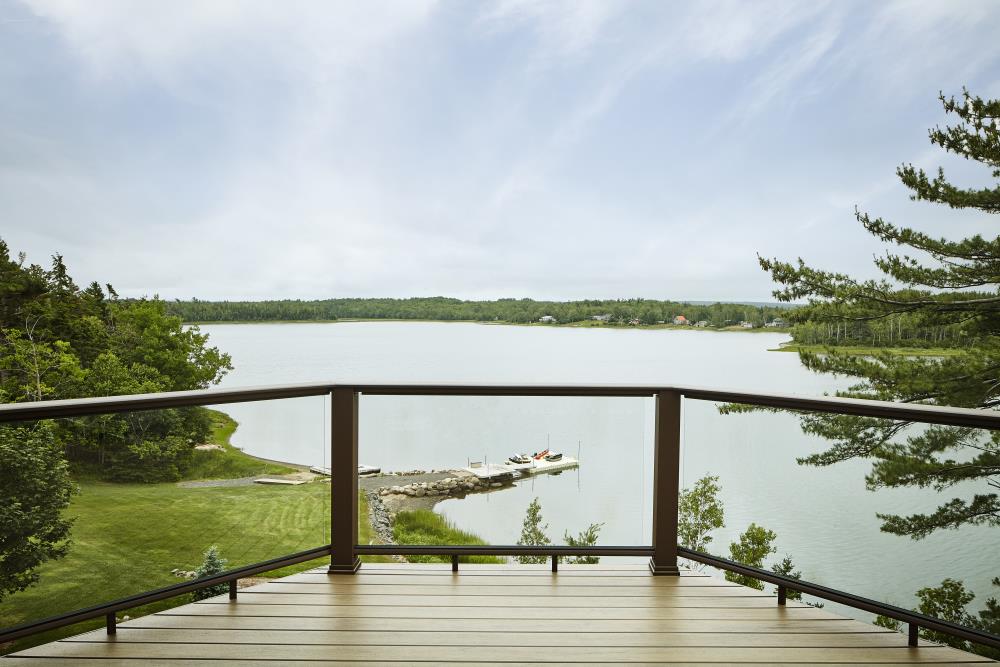 TimberTech 6-ft x 1-in Black Composite Deck Rail