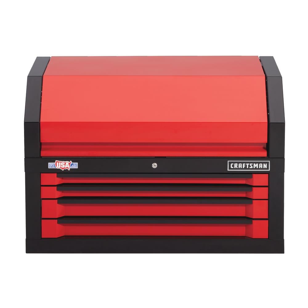 CRAFTSMAN 3000 Series 41-in W x 24.5-in H 4-Drawer Steel Tool Chest (Red)