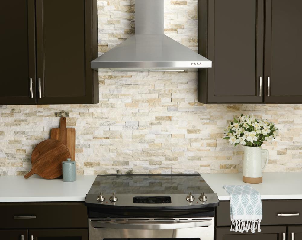 American Olean Rockland Soft Sand 5-in x 13-in Unglazed Natural Marble Mosaic Wall Tile, 6-Pack (2.7-sq ft Carton)