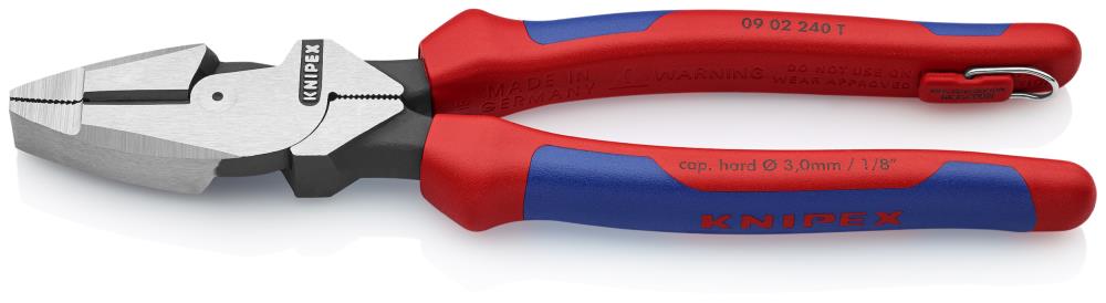 KNIPEX 9.5-in Lineman Cutting Pliers with Tether Attachment