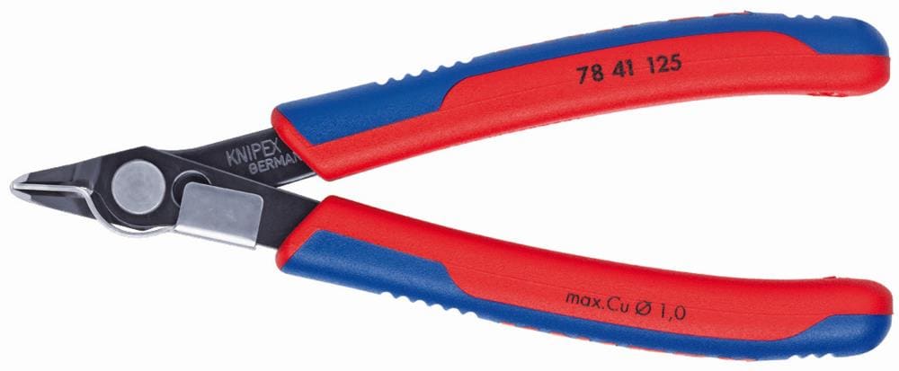 KNIPEX 5-in Precision Cutting Pliers, Chrome Vanadium, 78 41 125