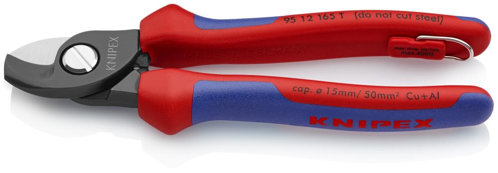 KNIPEX Cutting Pliers, 6.5 in, Tether-Ready