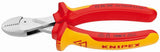KNIPEX X-Cut 6.25-in Cutting Pliers, Chrome Vanadium Steel, VDE 1000V Insulated