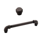Hickory Hardware Pipeline 3-in (76mm) Center to Center Black Nickel Vibed Rectangular Bar Drawer Pull
