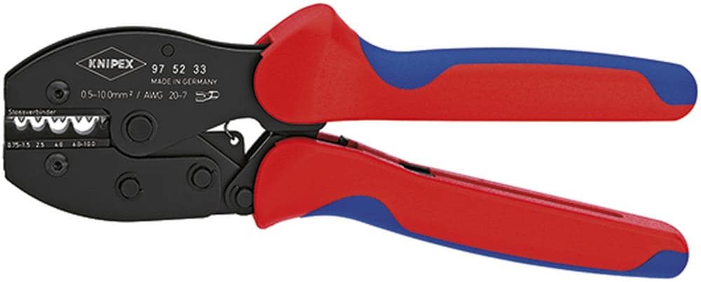 KNIPEX 8.55-in Electrical Crimping Pliers, Comfort Grip