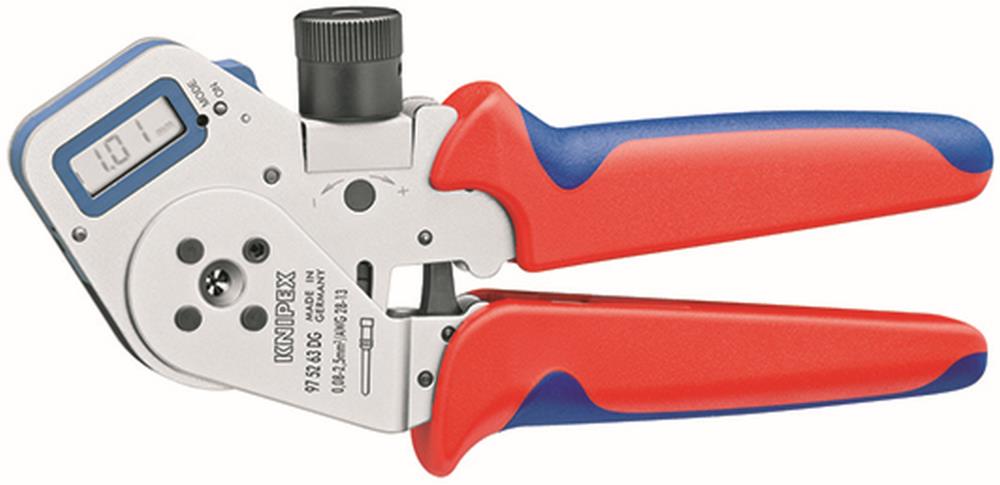 KNIPEX 10.8-in Electrical Crimping Pliers with Digital Display