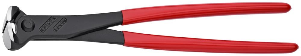 KNIPEX 11-in Cutting Pliers, Chrome Vanadium Steel, Red Handles (68 01 280)