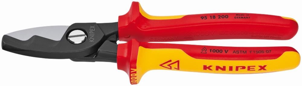 KNIPEX 8-Inch Cutting Pliers for Electrical Applications, Chrome Vanadium Blades