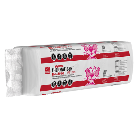 Owens Corning R-23 Thermafiber Fire and Sound Guard Plus, Mineral Wool Batt Insulation, 5.5" x 15" x 47"