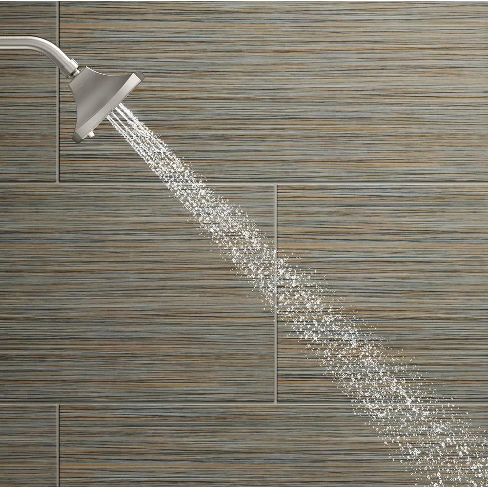 Rubicon 1-Handle 3-Spray Wall-Mount Tub and Shower Faucet in Brushed Nickel (Valve Included) - Super Arbor