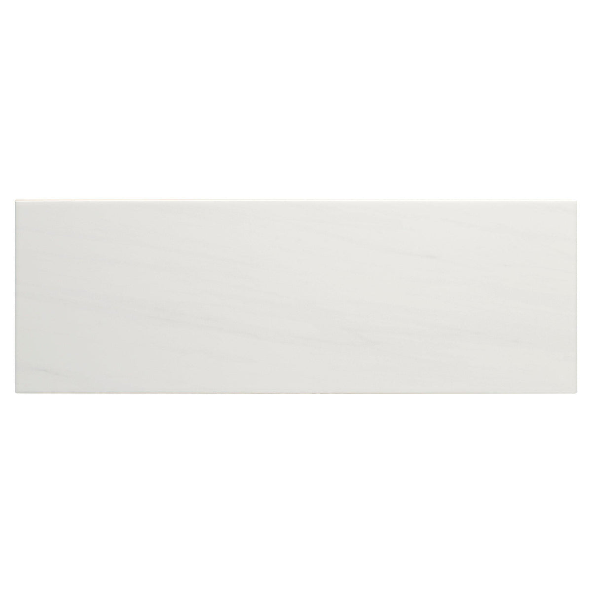 San Giorgio Belucci Bianca Polished Ceramic Tile, 6 x 18 - High Gloss Wall Tile