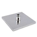 1-Spray 7.88 in. Single Wall Mount Fixed Rain Shower Head in Chrome - Super Arbor