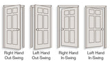 Simpson 72" x 80" Unfinished Prehung Wood Double Front Door with Clear Glass